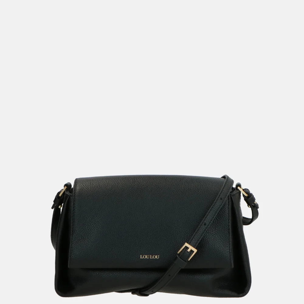 Loulou Essentiels Fleur crossbody tas black