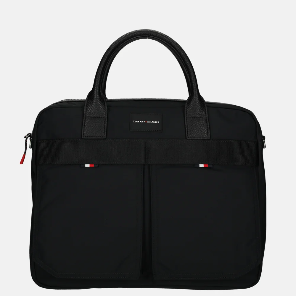 Tommy Hilfiger laptoptas BDS Black bij Duifhuizen