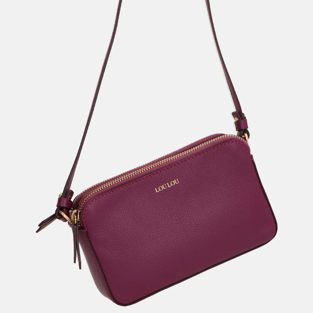 Loulou Essentiels Sue crossbody tas plum bij Duifhuizen