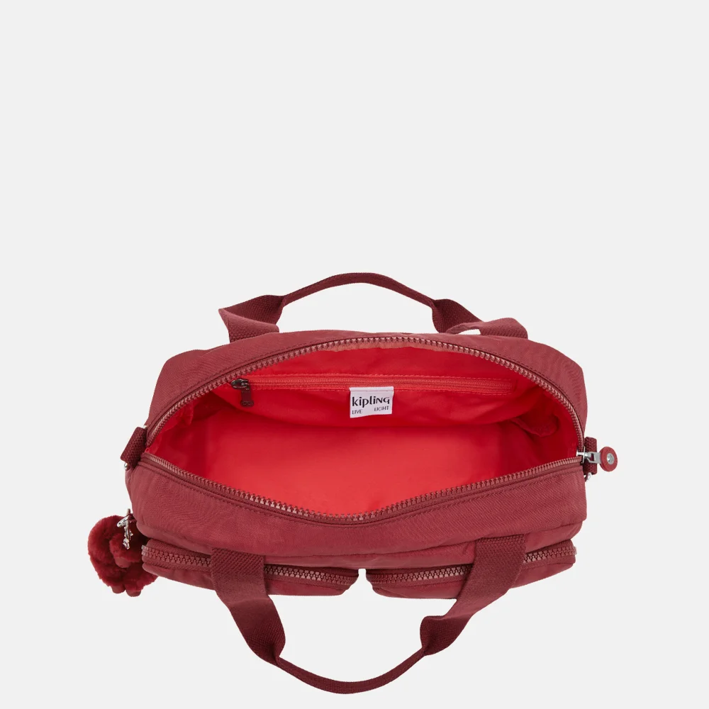 Kipling Cool Defea schoudertas funky red bij Duifhuizen