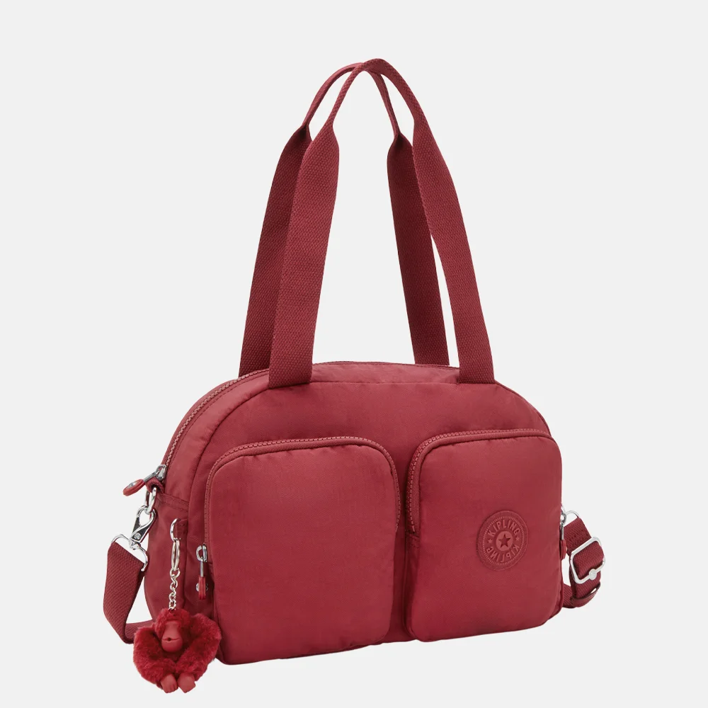 Kipling Cool Defea schoudertas funky red bij Duifhuizen