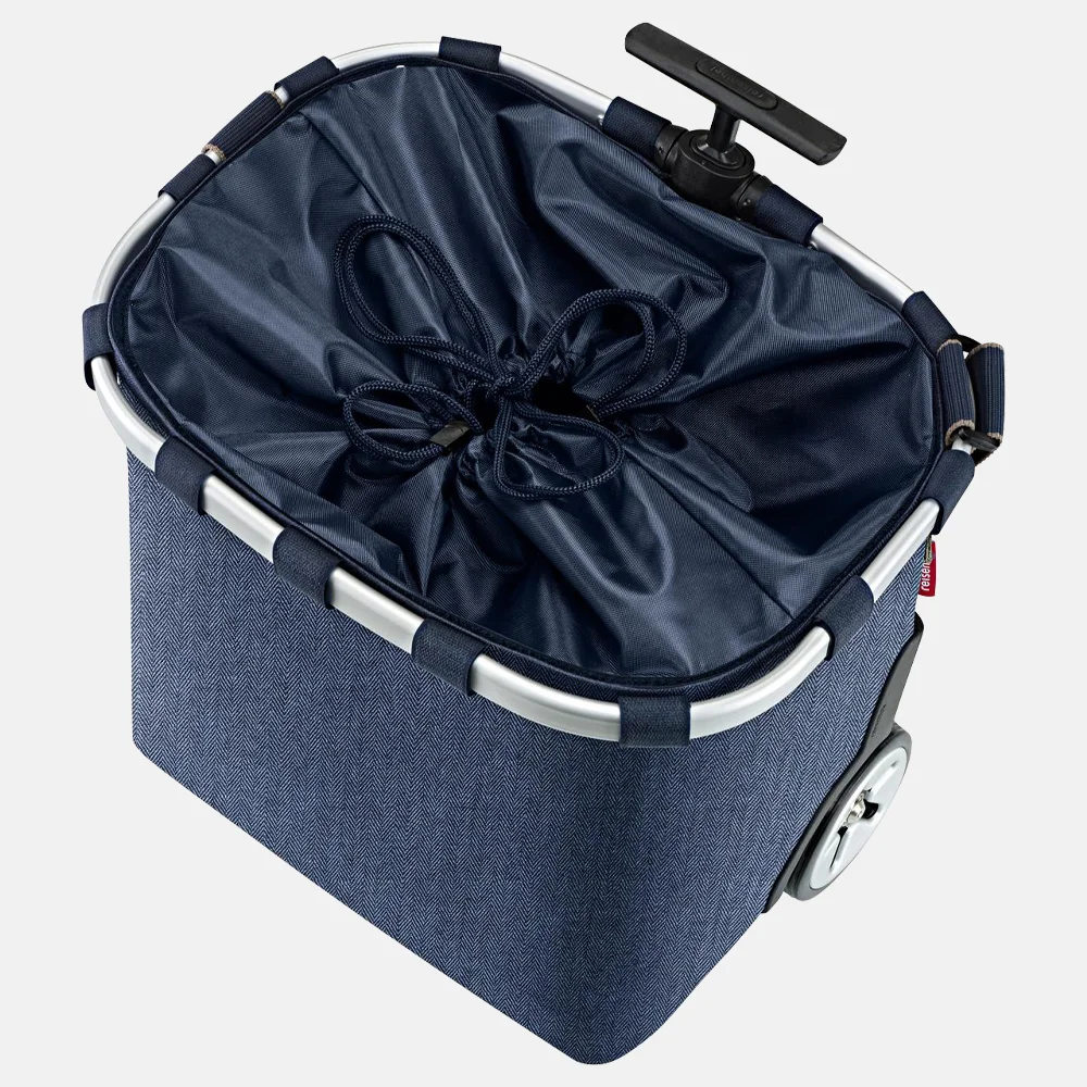 Reisenthel Carrycruiser boodschappentrolley herringbone dark blue bij Duifhuizen