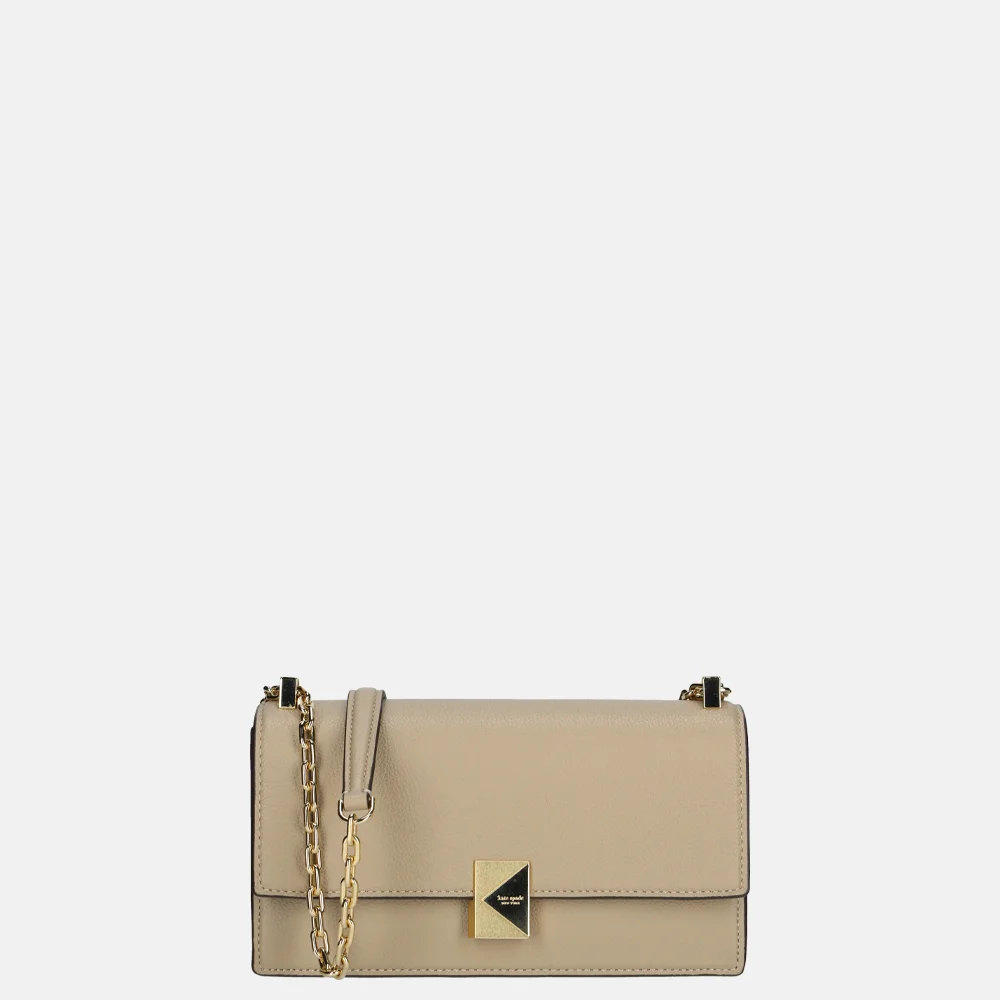 Kate Spade Deco crossbody tas timeless taupe bij Duifhuizen