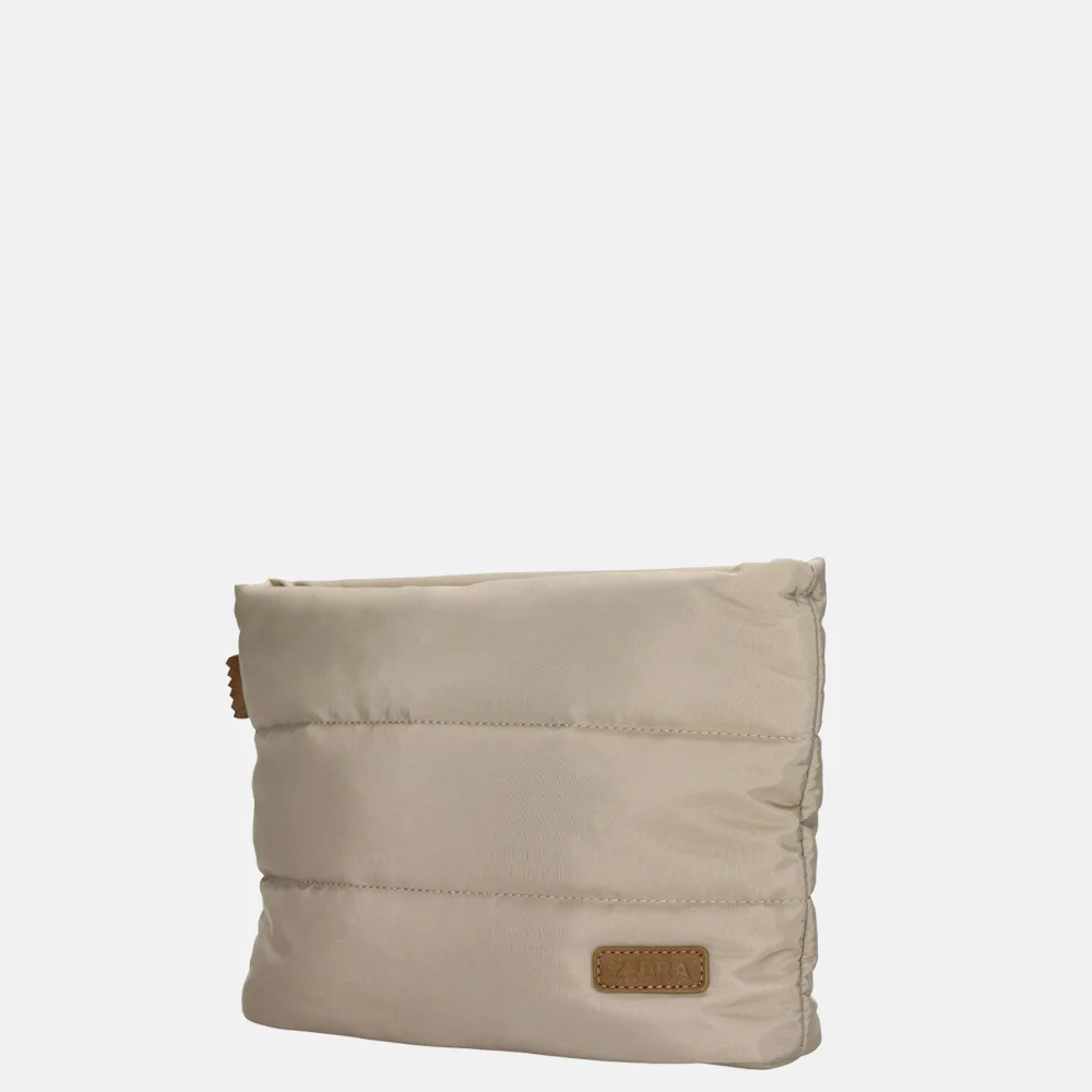 Zebra Trends crossbody tas licht taupe bij Duifhuizen