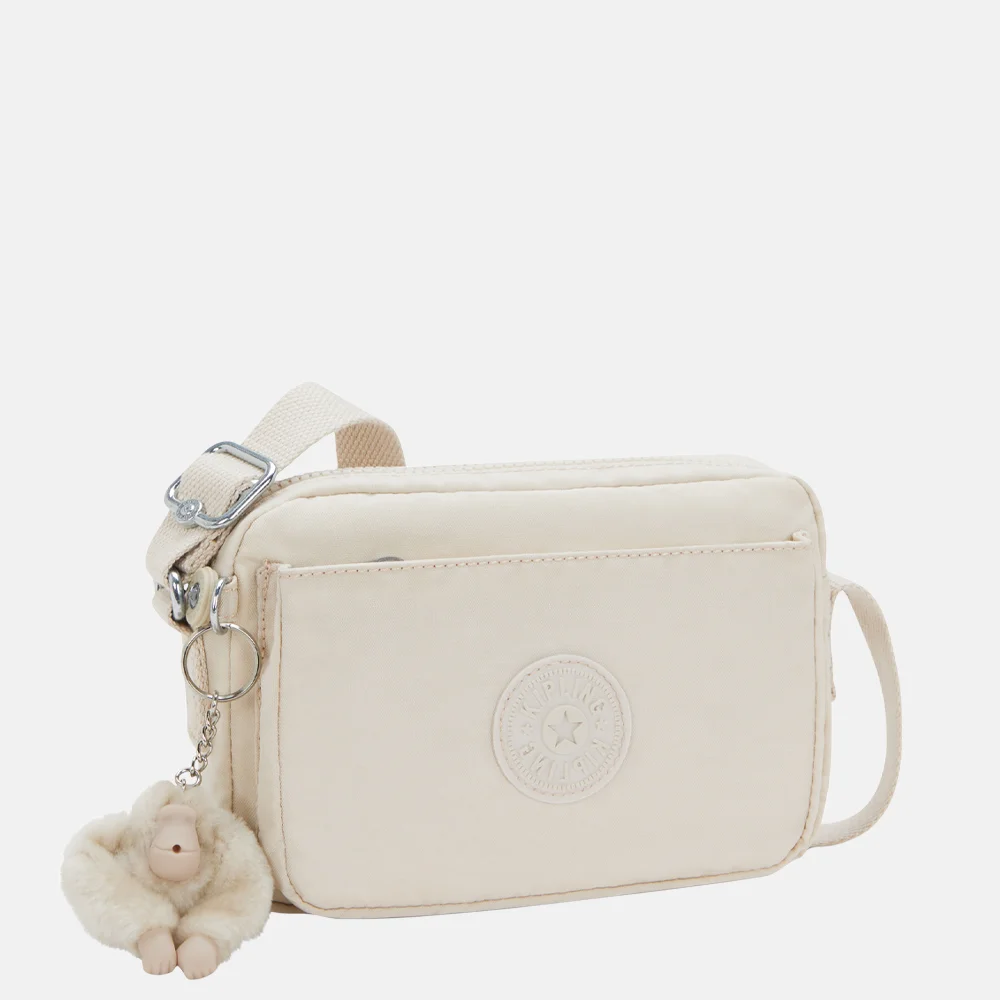 Kipling Abanu crossbody tas hideaway beige bij Duifhuizen