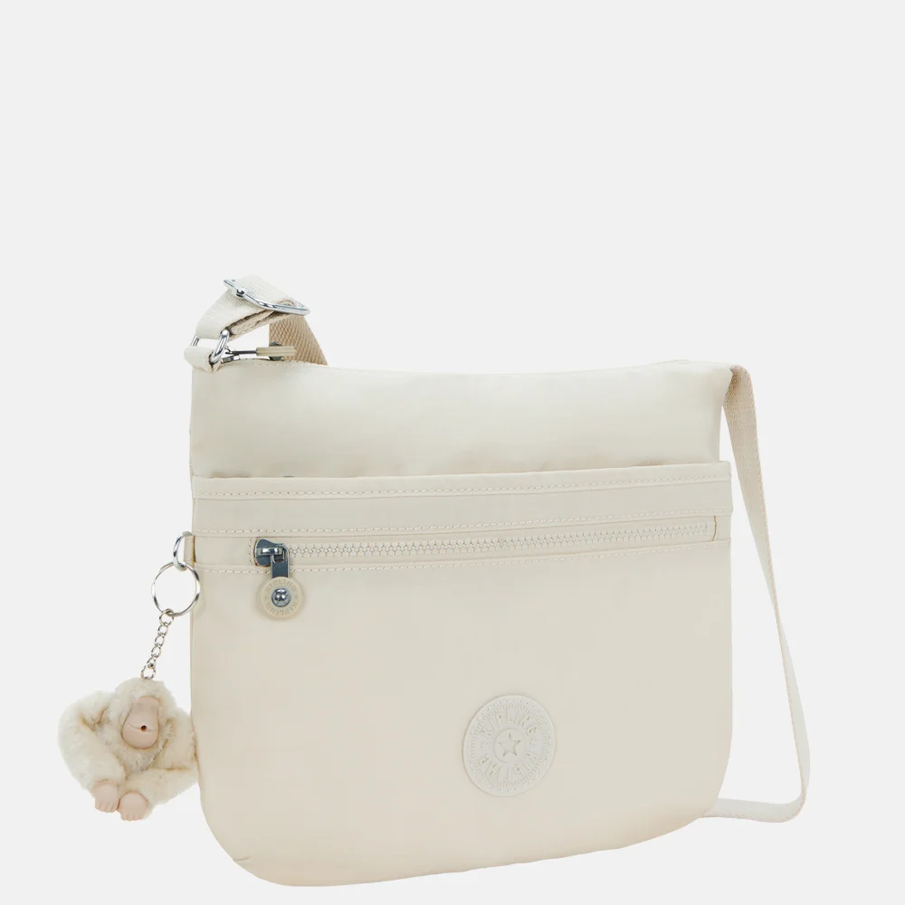 Kipling Arto crossbody tas hideaway beige bij Duifhuizen