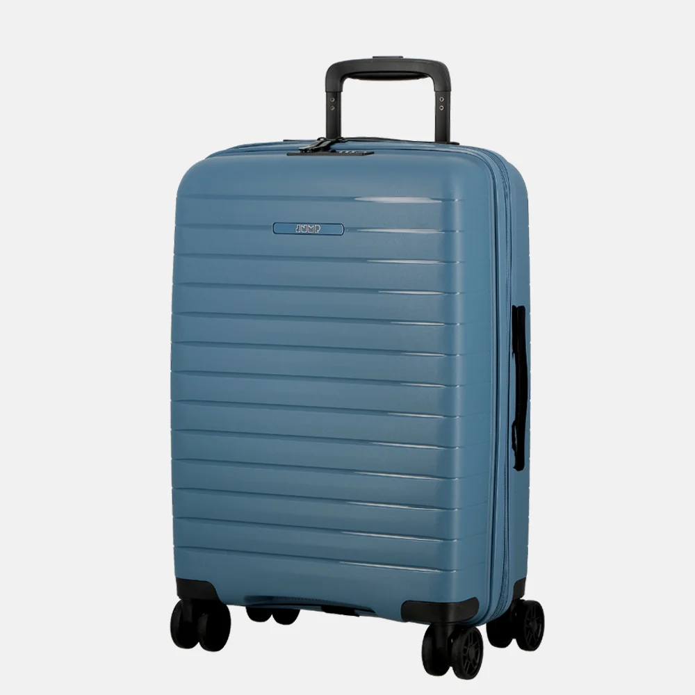 Jump Striper reiskoffer 77cm expandable blue bij Duifhuizen