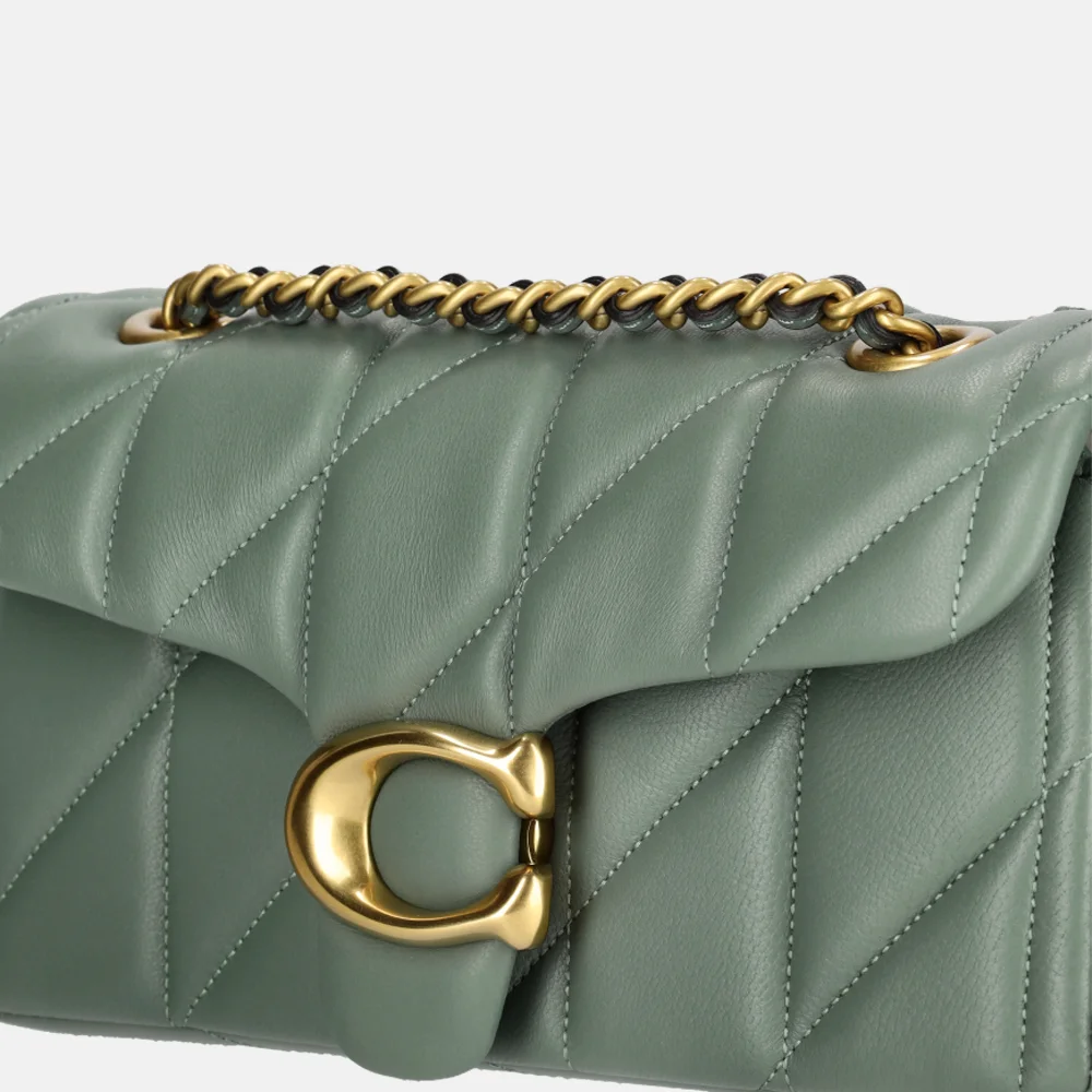 Coach Tabby Quilted crossbody tas 20' sage  bij Duifhuizen