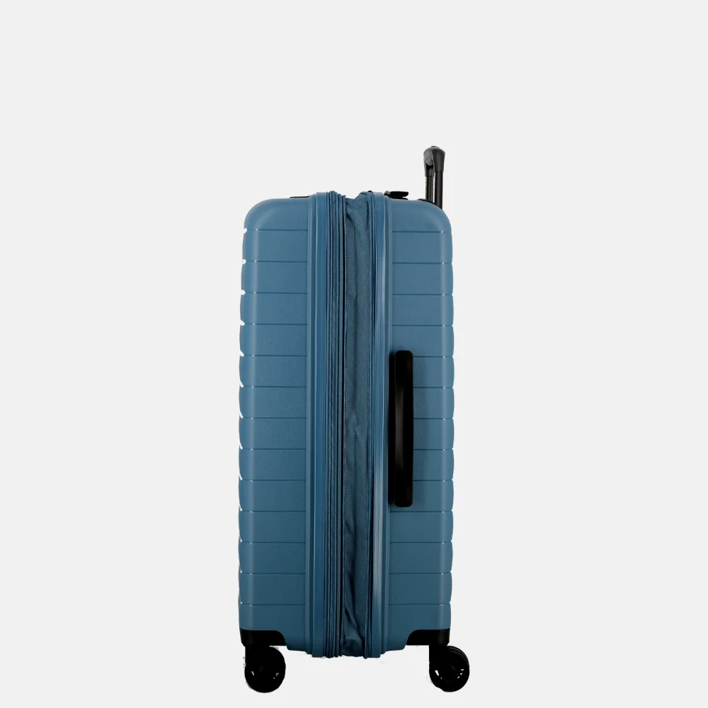 Jump Striper reiskoffer 66 cm expandable blue bij Duifhuizen