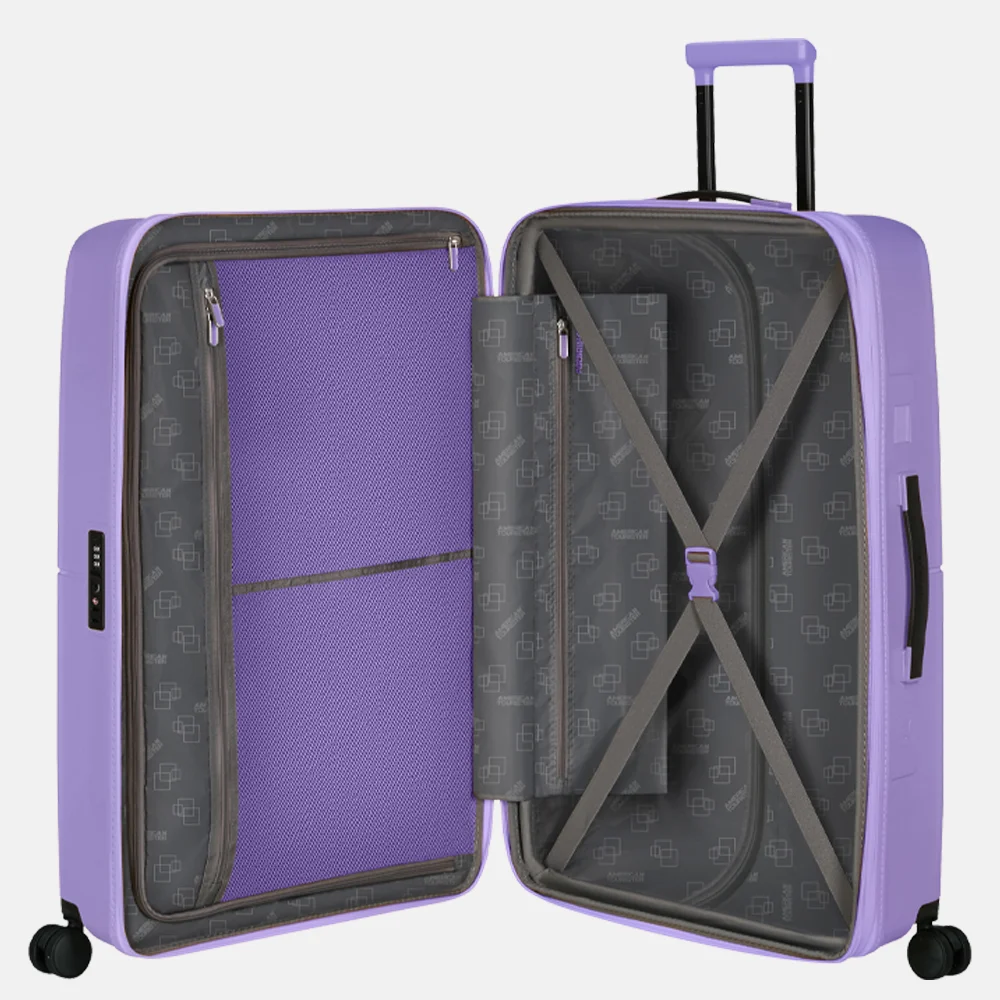 American Tourister Dashpop reiskoffer 77 cm violet purple bij Duifhuizen