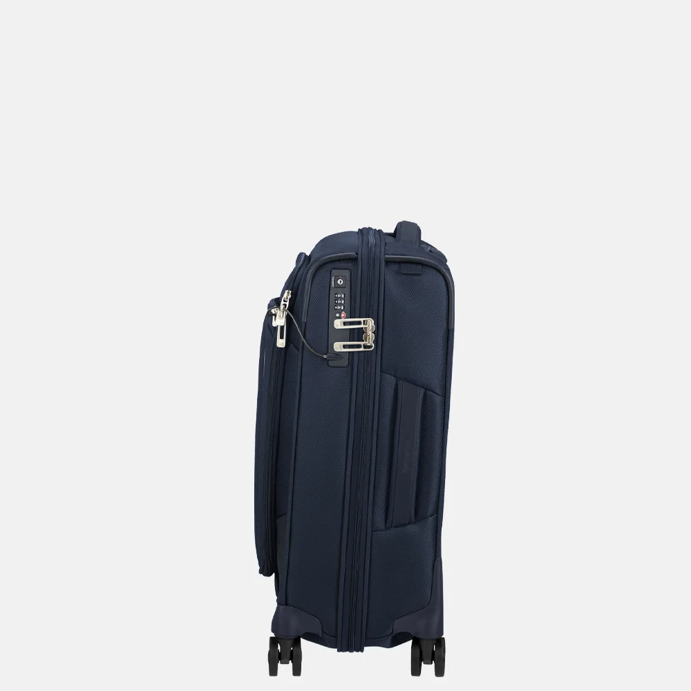 Samsonite Respark handbagage koffer 55 cm dubbel frame midnight blue bij Duifhuizen