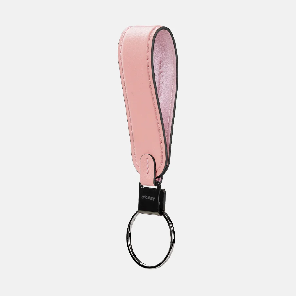 Orbitkey  Loop Keychain Leather cotton candy bij Duifhuizen