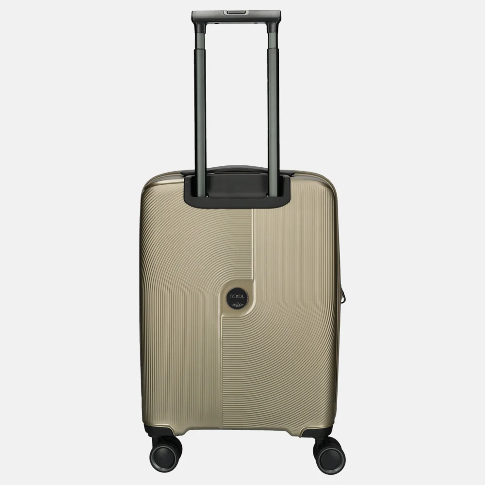 Jump Oskol handbagage koffer 55 cm expandable champagne bij Duifhuizen