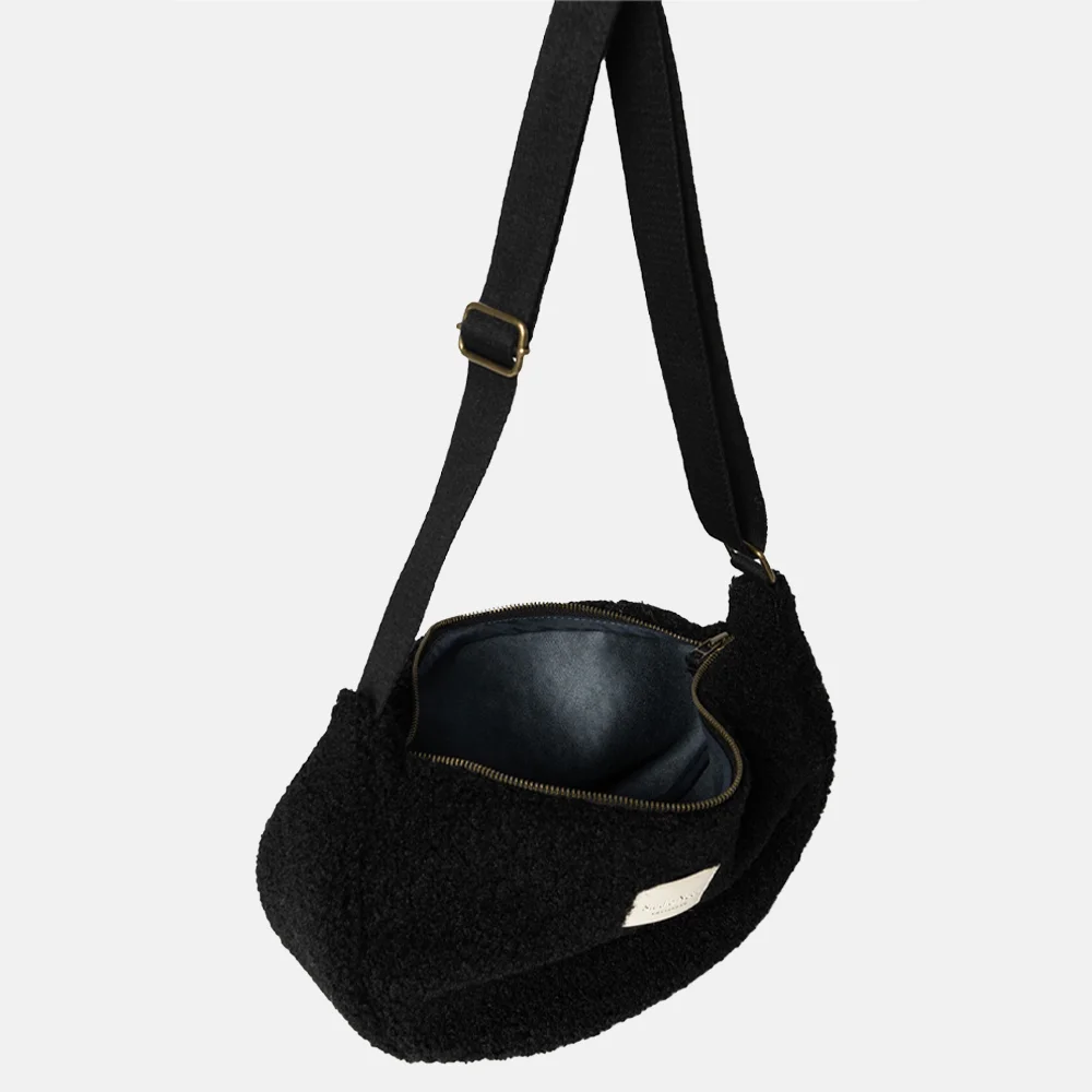 Studio Noos Teddy adult fanny pack crossbody tas black bij Duifhuizen