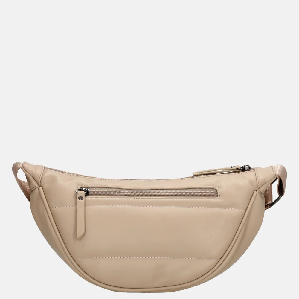 Zebra Trends Evie crossbody tas licht taupe bij Duifhuizen