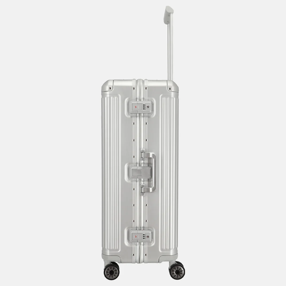 Travelite Next 2.0 reiskoffer 77 cm silver bij Duifhuizen