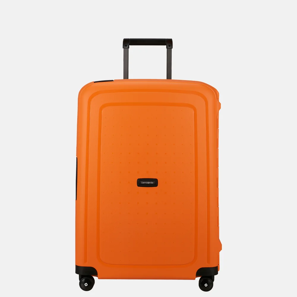 Samsonite S´Cure Spinner reiskoffer 69 cm apricot bij Duifhuizen