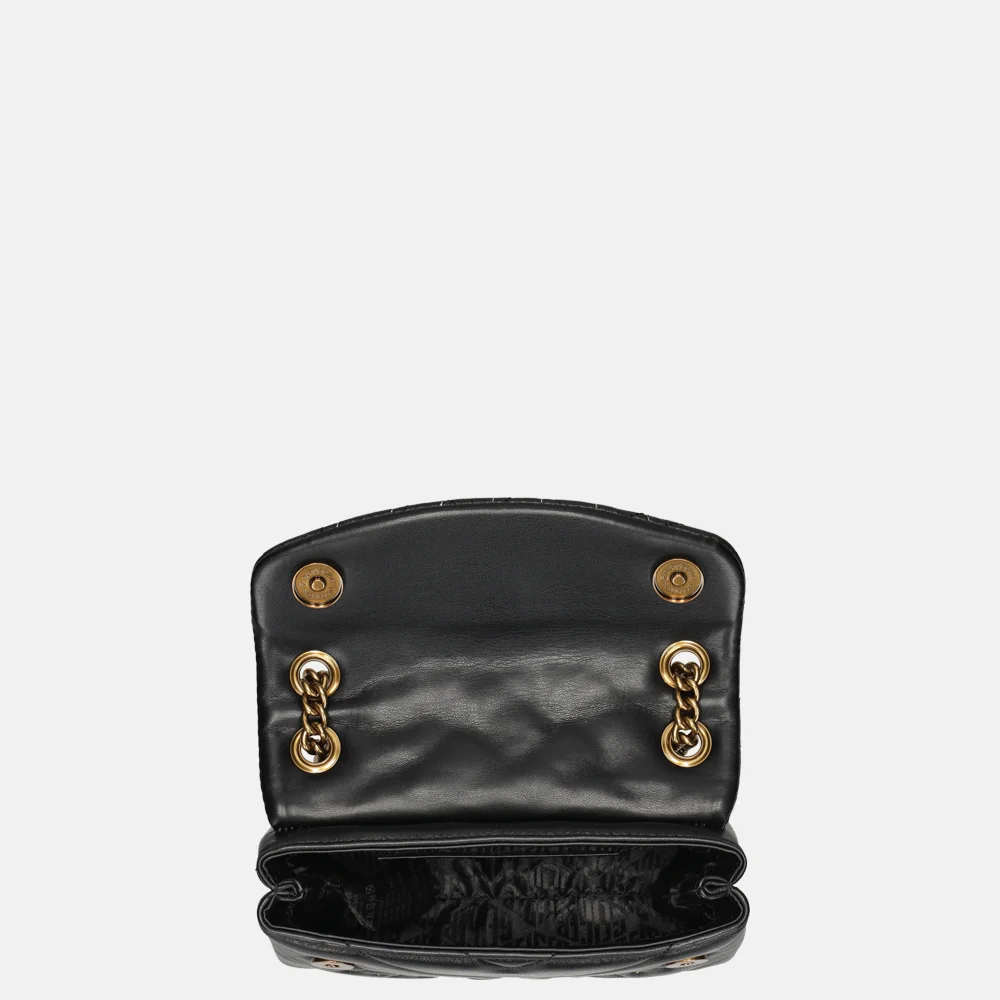 Kurt Geiger mini kensington leather eye schoudertas black bij Duifhuizen