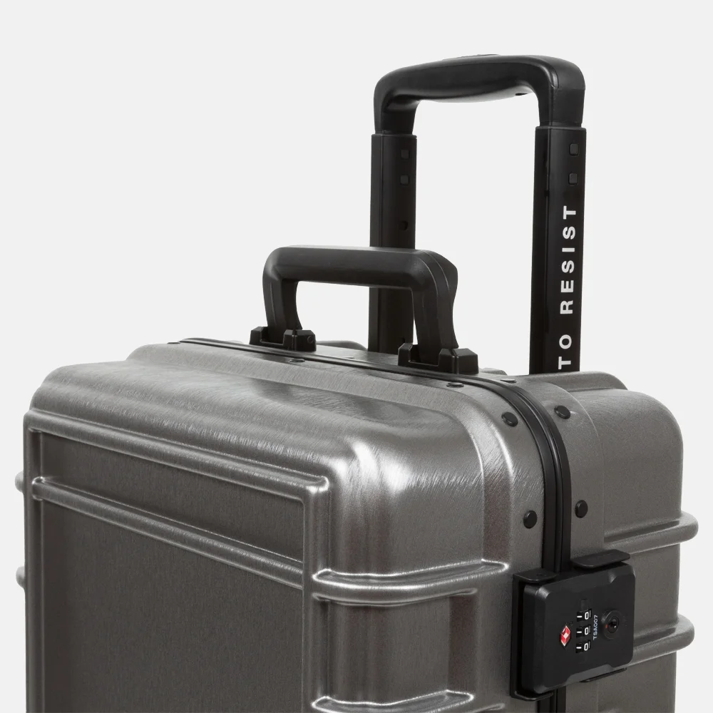 Eastpak Resist'R handbagage koffer 55 cm brushed metal bij Duifhuizen