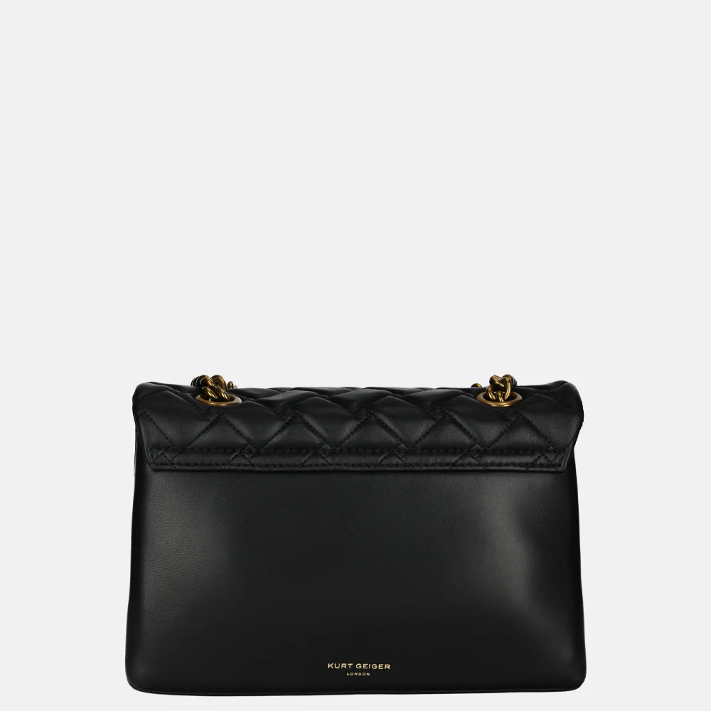 Kurt Geiger  leather kensington eye schoudertas M black bij Duifhuizen