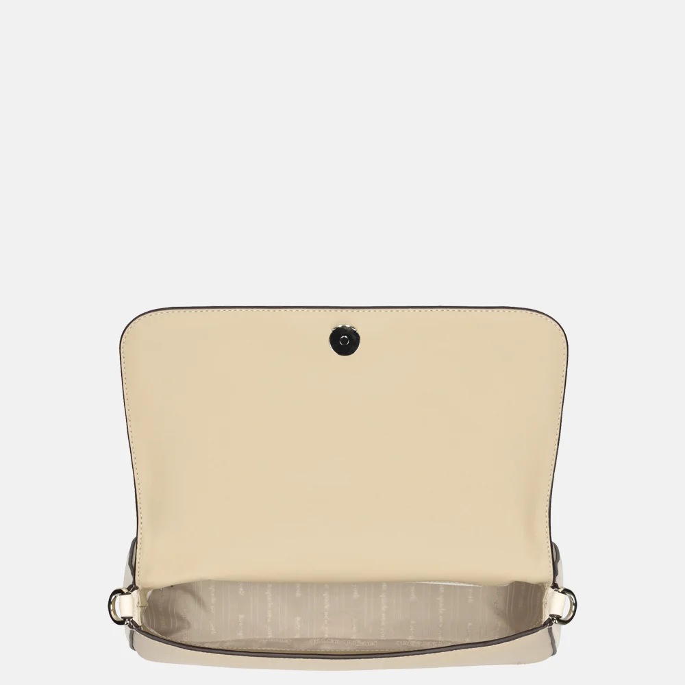 Kate Spade Hudson flap crossbody tas timeless taupe multi bij Duifhuizen