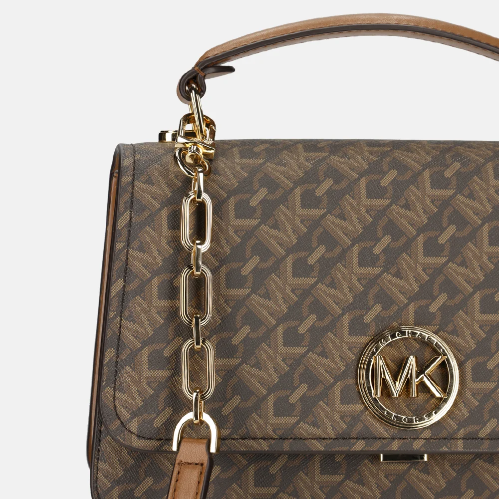 Michael Kors handtas Delancey brown/luggage bij Duifhuizen