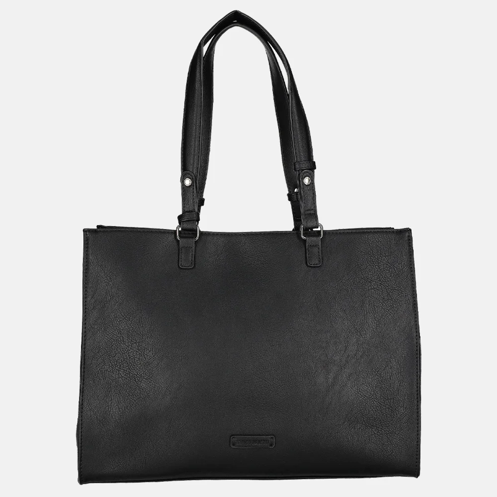 Enrico Benetti Lily shopper 15 inch zwart bij Duifhuizen