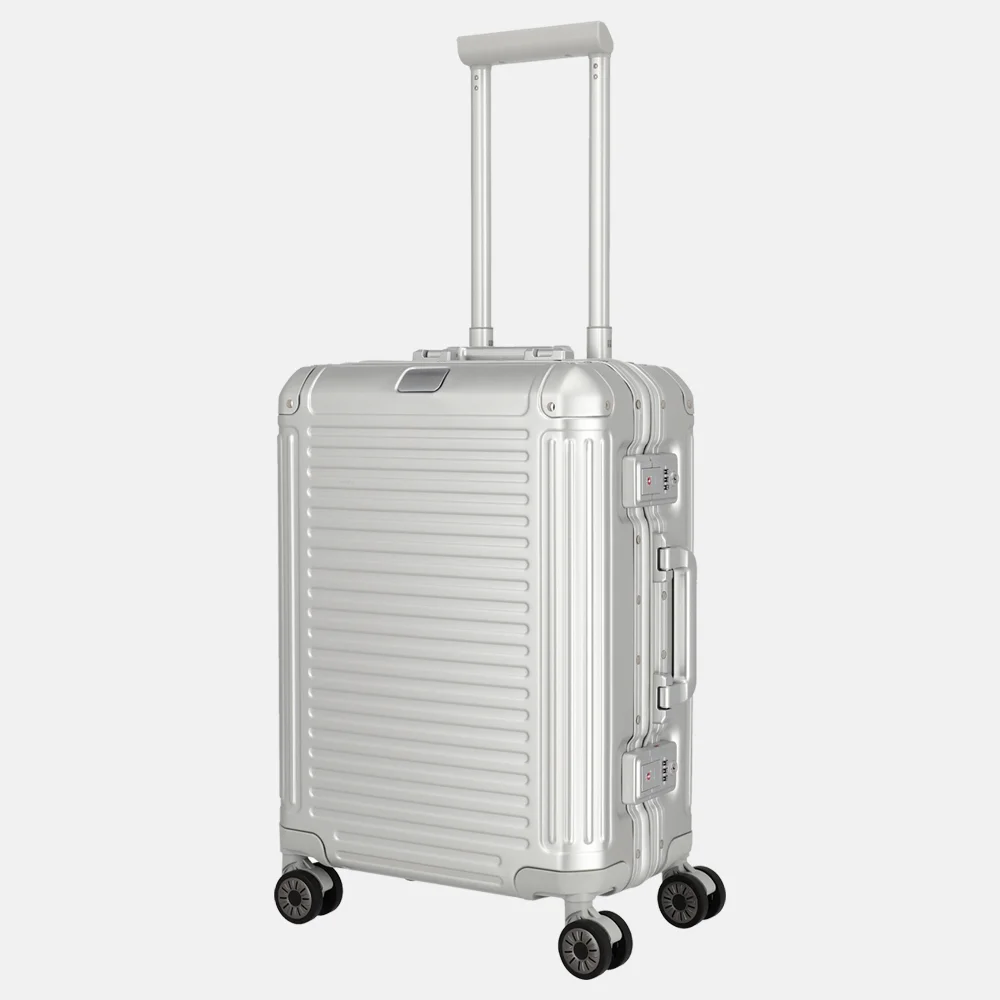 Travelite Next 2.0 handbagage koffer 55 cm silver bij Duifhuizen