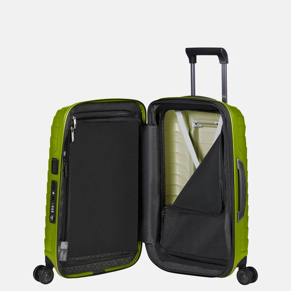 Samsonite Proxis expandable handbagage koffer 55 cm lime  bij Duifhuizen