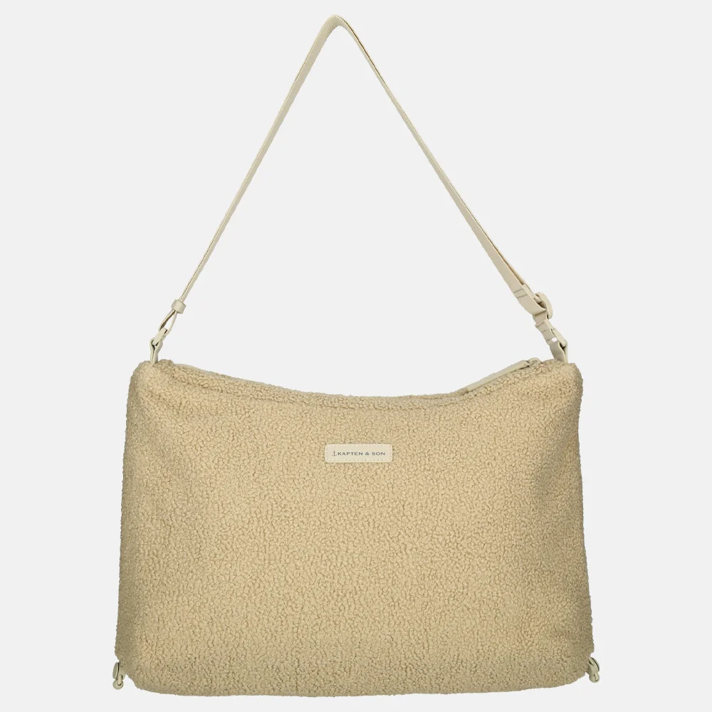 Kapten & Son Skara crossbody tas L fleece sandstone 