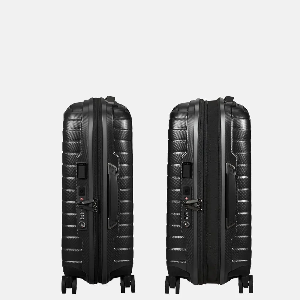 Samsonite Proxis expandable handbagage koffer 55 cm matt graphite bij Duifhuizen