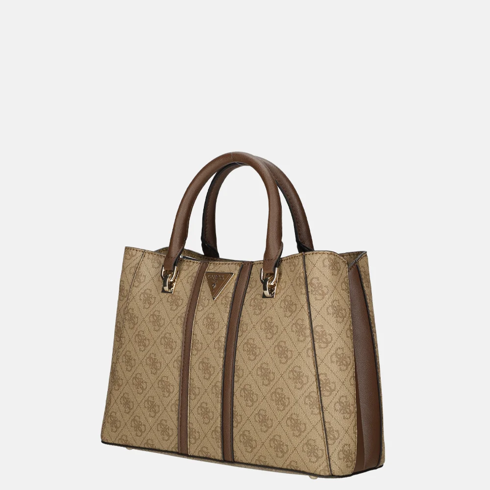 Guess Noreen handtas latte logo/brown bij Duifhuizen