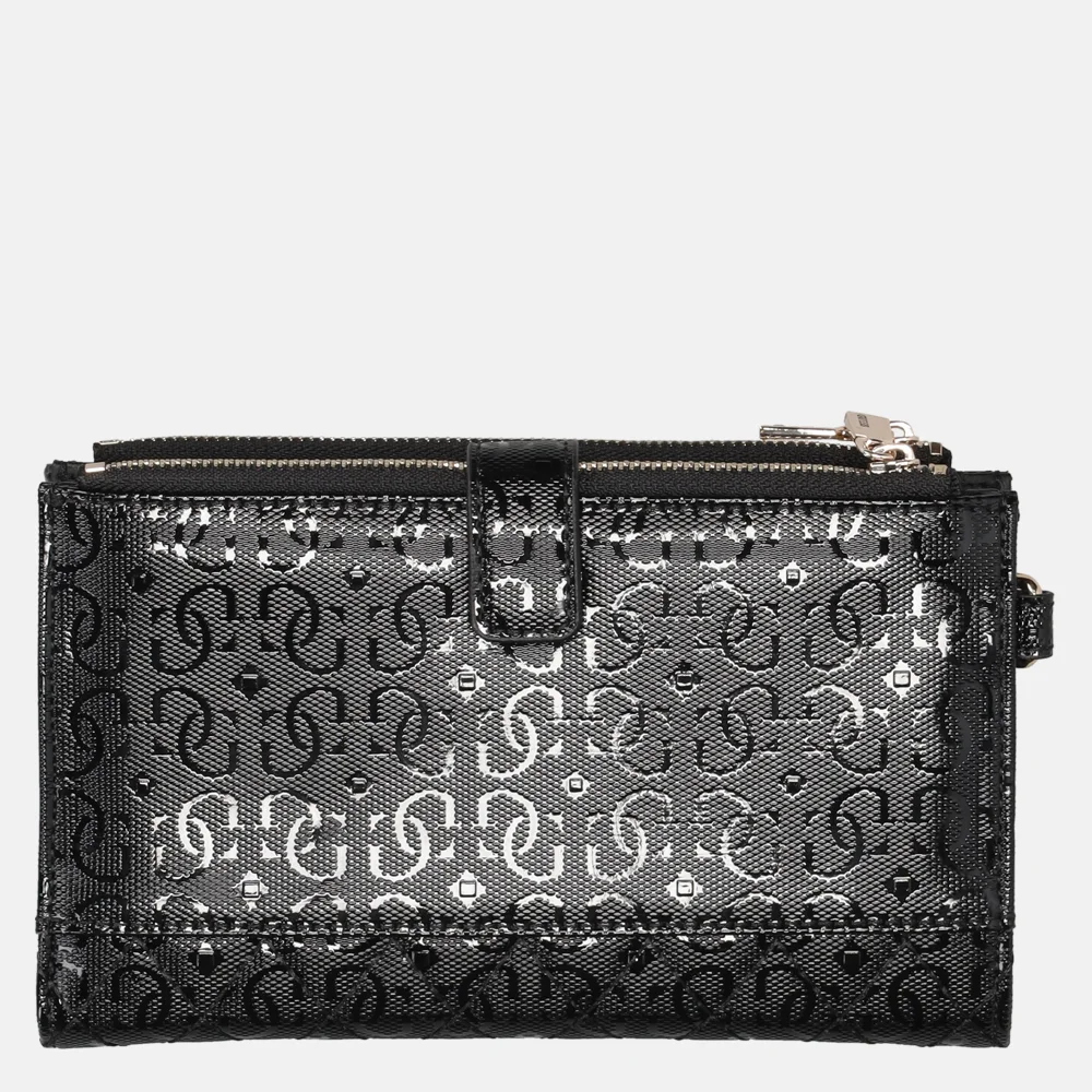 Guess Yarmilla zip organizer portemonnee black bij Duifhuizen