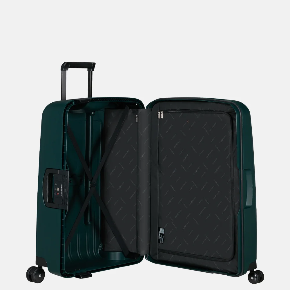 Samsonite S´Cure handbagage koffer 55 cm dark teal bij Duifhuizen