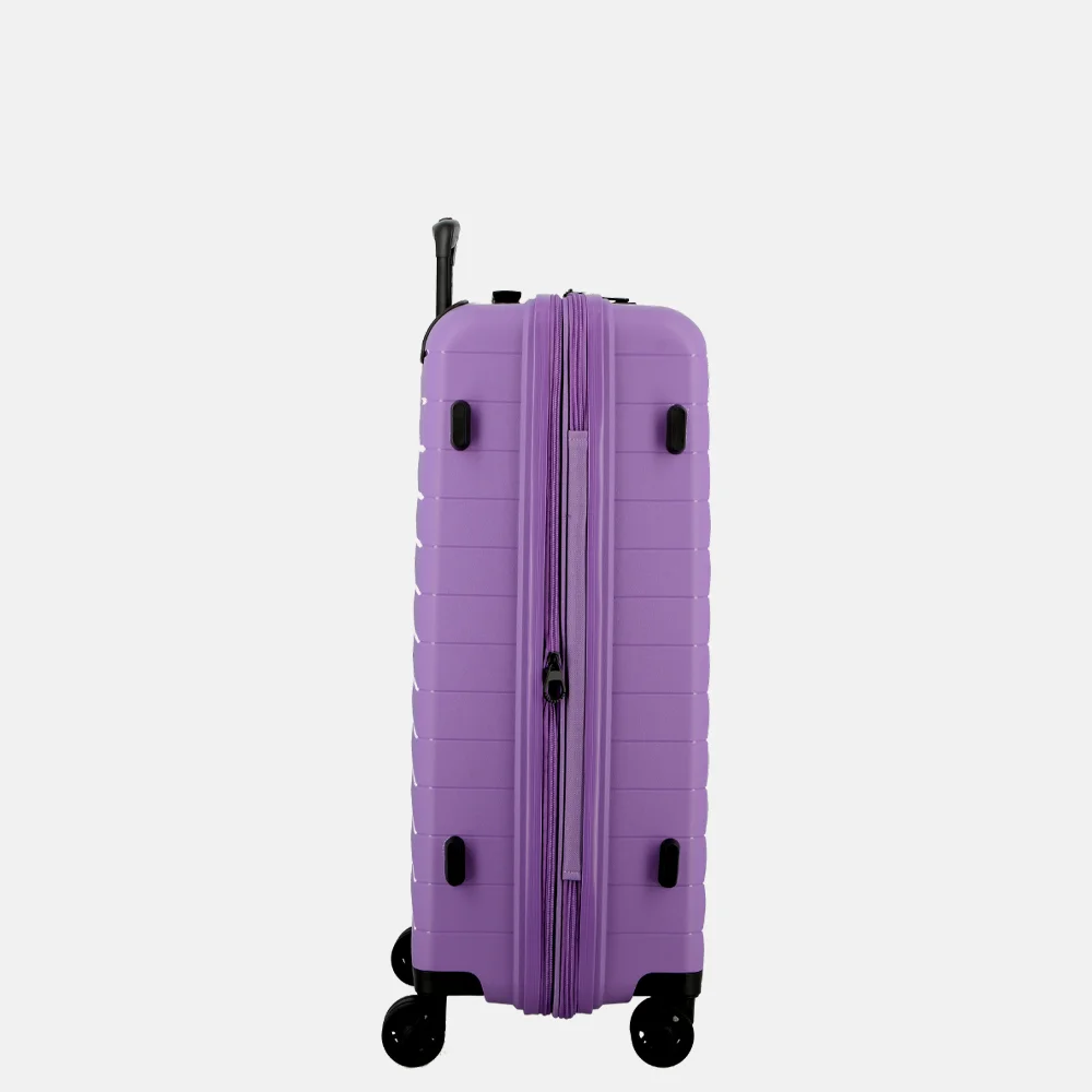 Jump Striper reiskoffer 66 cm expandable lavender bij Duifhuizen