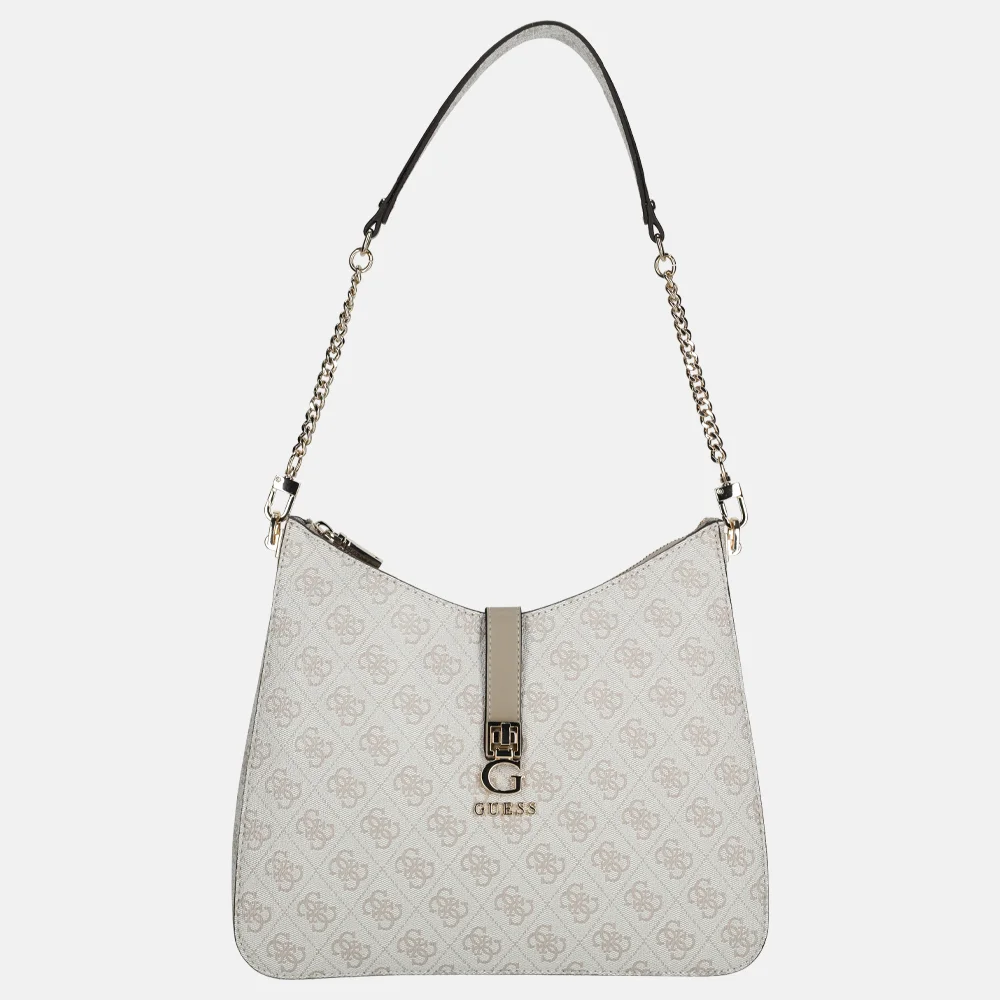 Guess Zamira hobo buideltas dark taupe logo