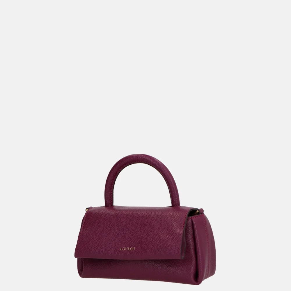 Loulou Essentiels Mae handtas plum bij Duifhuizen