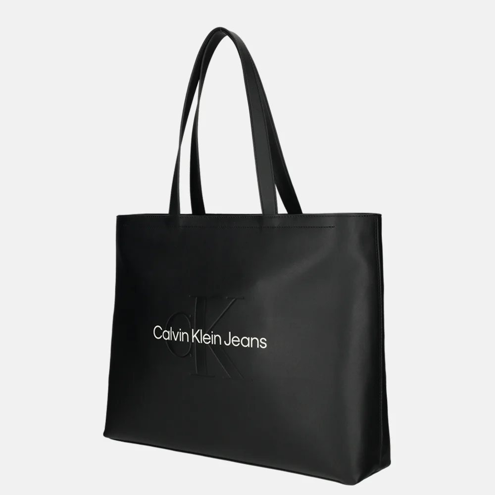 Calvin Klein Sculpted shopper black/neutral bij Duifhuizen