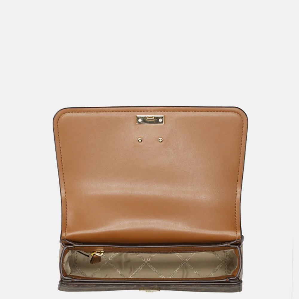 Michael Kors handtas Delancey brown/luggage bij Duifhuizen