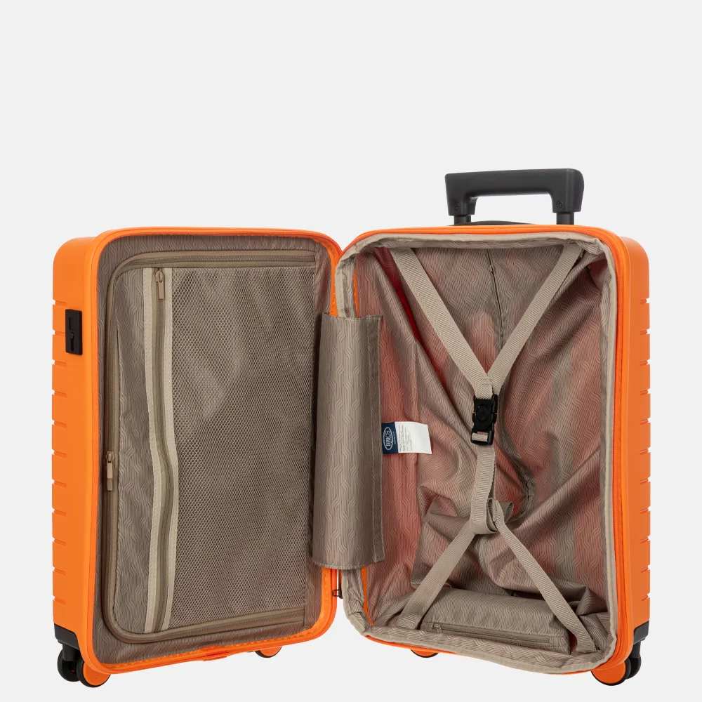 Bric's Ulisse Expandable handbagage koffer 55 cm orange bij Duifhuizen