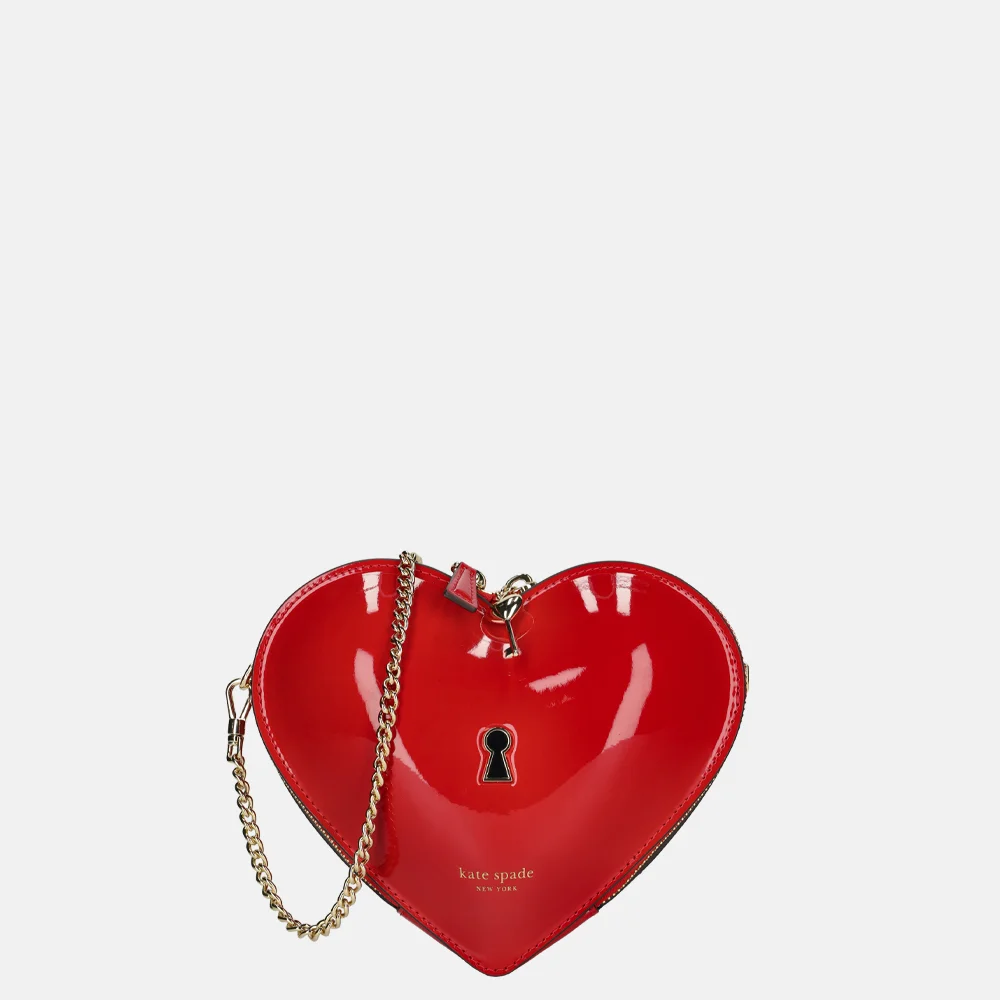 Kate Spade Key to my heart crossbody tas cherry rouge bij Duifhuizen