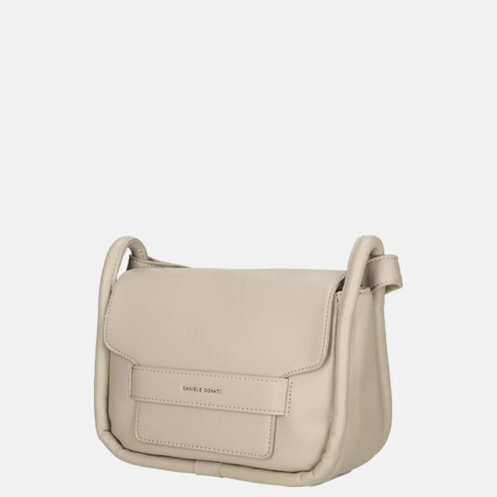 Daniele Donati crossbody tas beige bij Duifhuizen