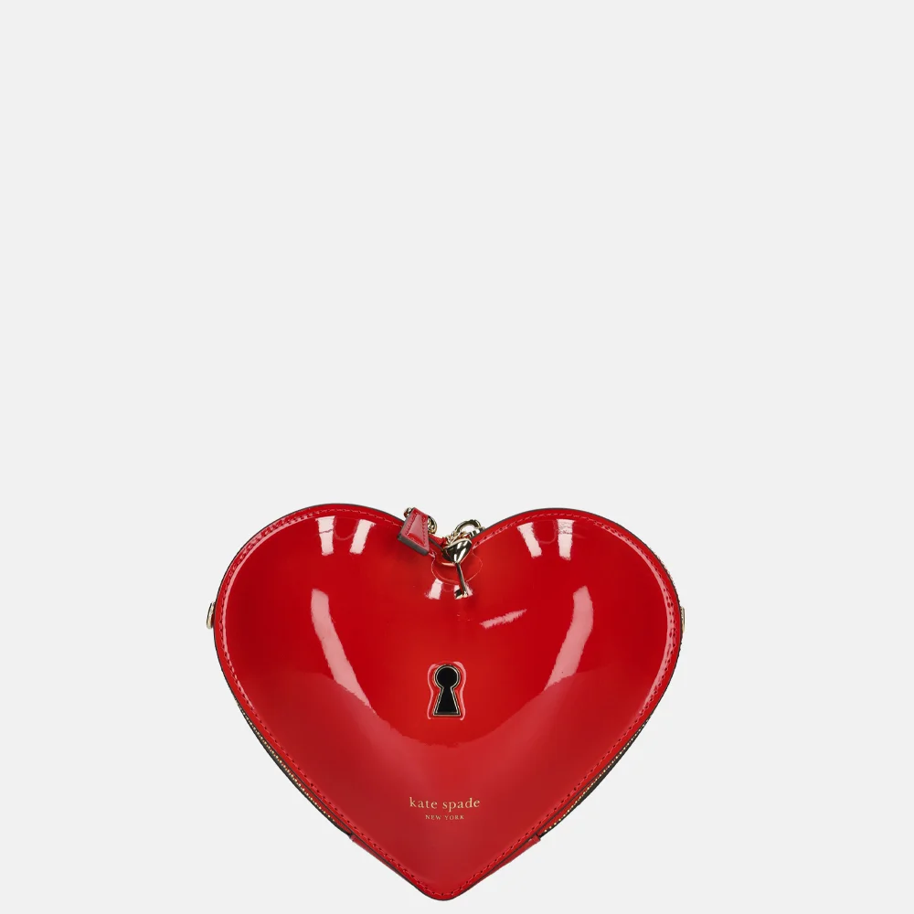 Kate Spade Key to my heart crossbody tas cherry rouge bij Duifhuizen