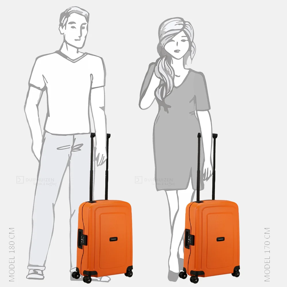 Samsonite S´Cure handbagage koffer 55 cm apricot bij Duifhuizen