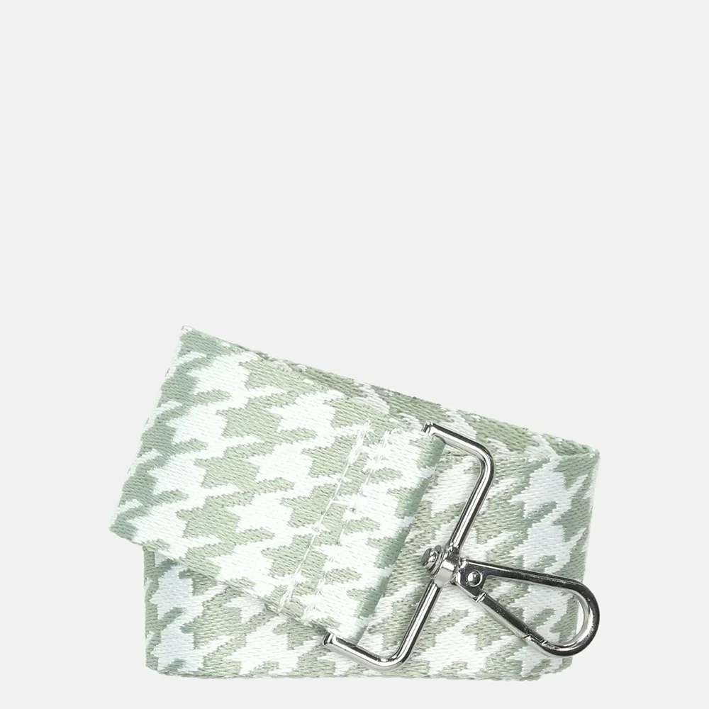 Duifhuizen schouderband pied du poule light green