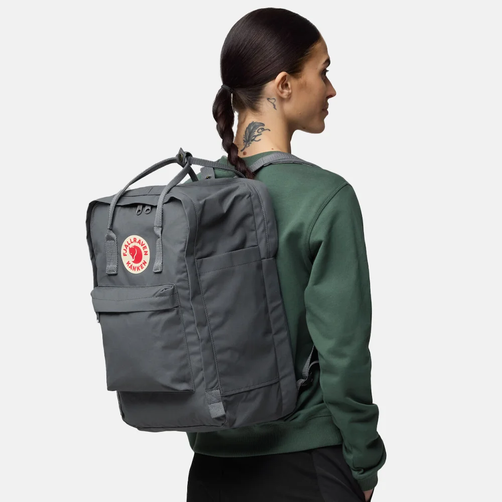 Fjallraven Kanken laptop rugzak 17 inch graphite bij Duifhuizen