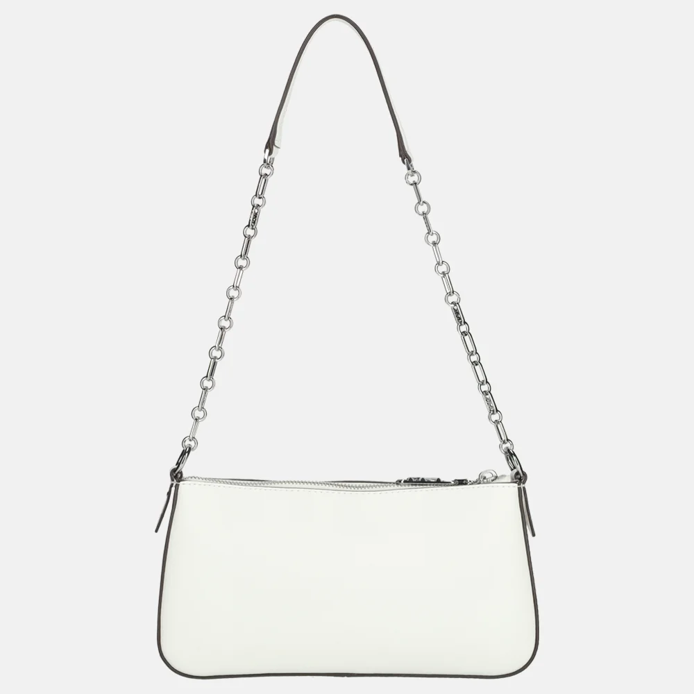 Michael Kors Empire chain pouch schoudertas optic white bij Duifhuizen