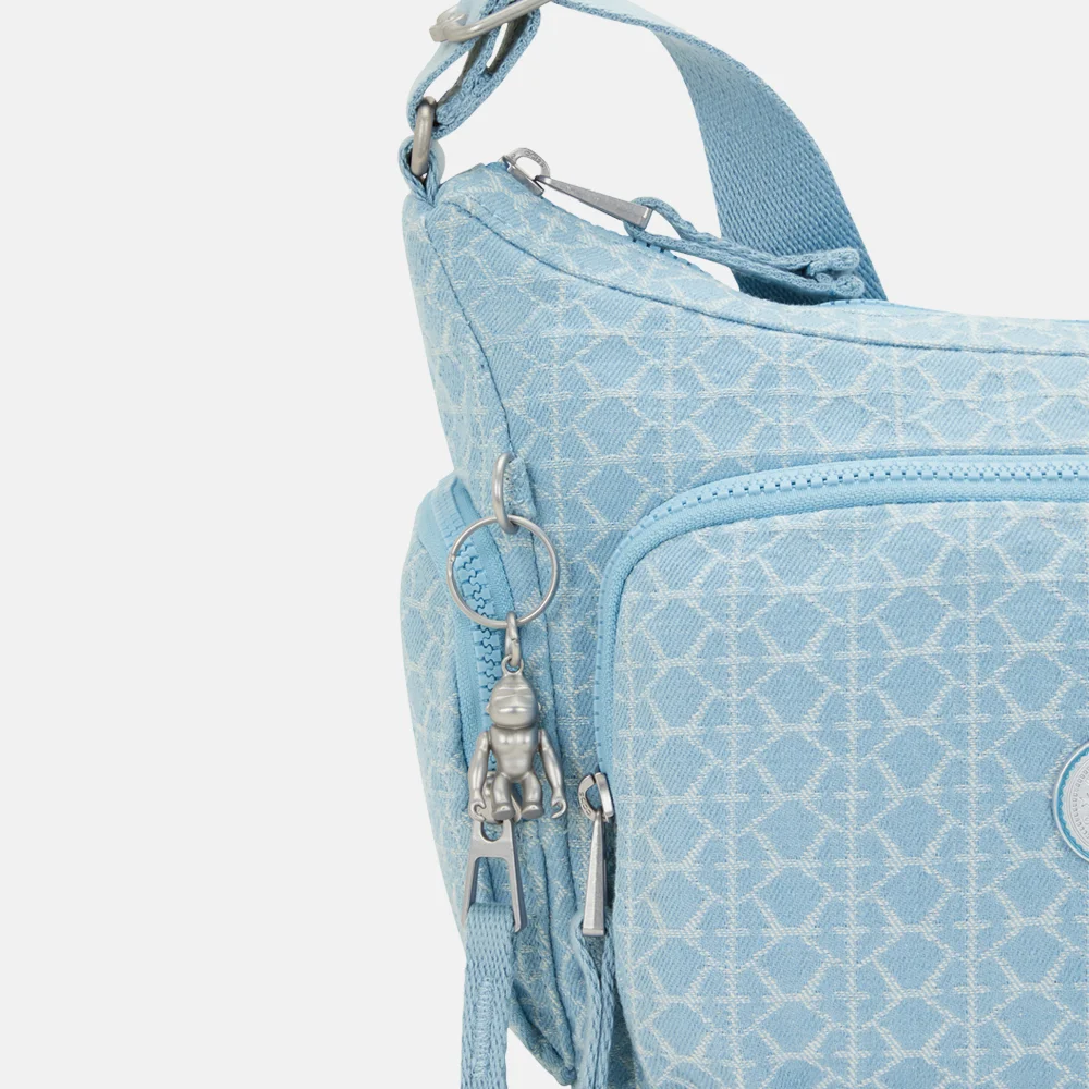 Kipling GABB schoudertas S light denim bij Duifhuizen