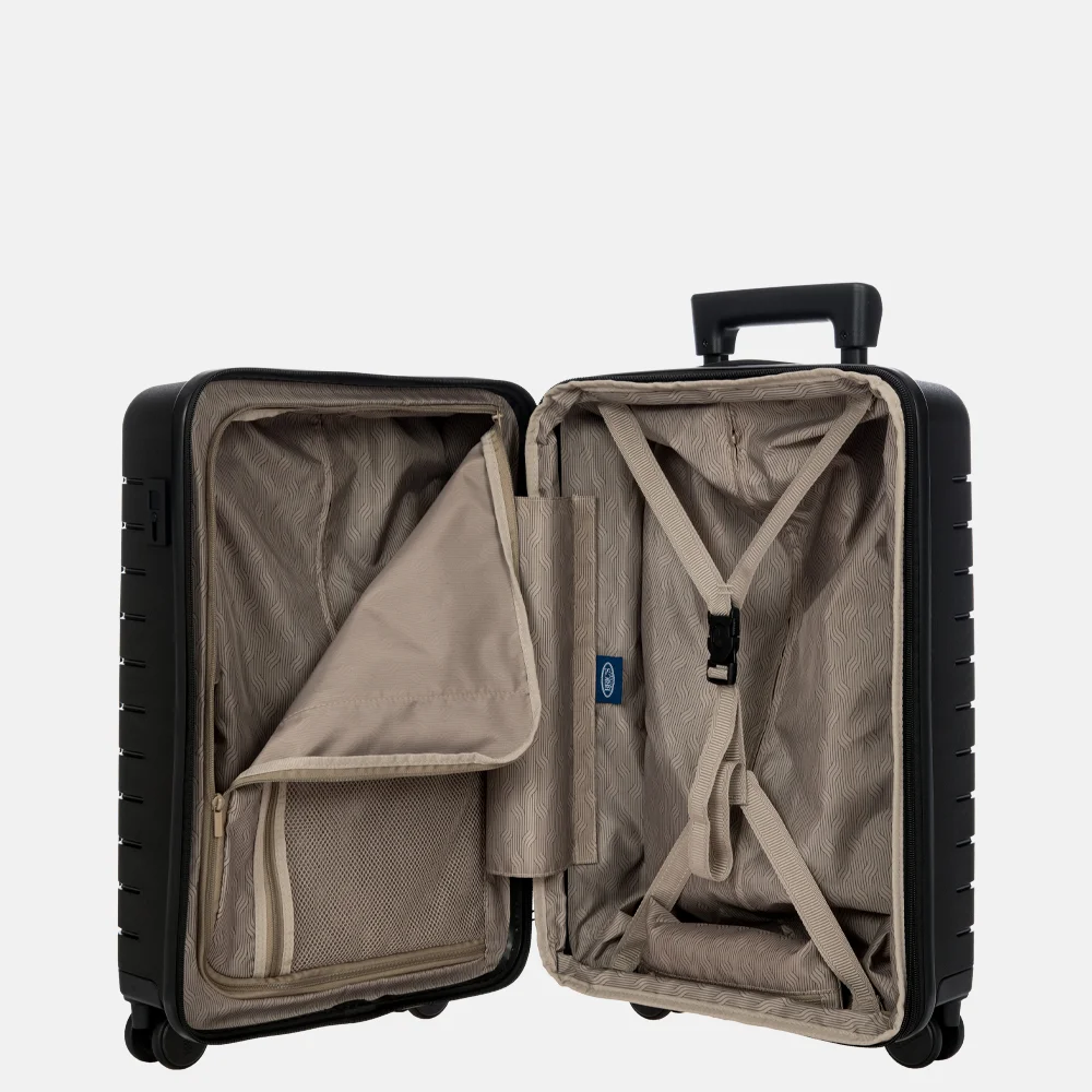 Bric's Ulisse Expandable handbagage koffer 55 cm nero bij Duifhuizen