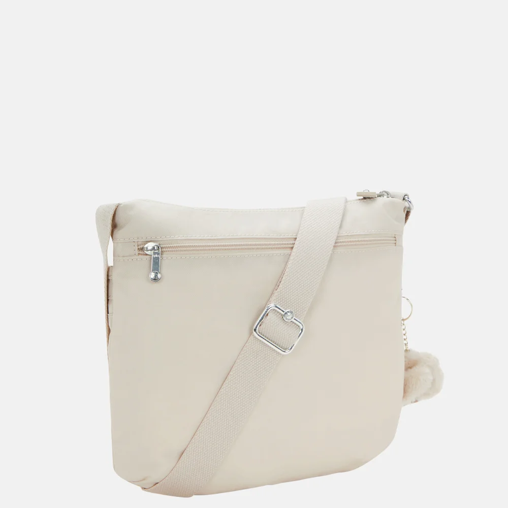 Kipling Arto crossbody tas hideaway beige bij Duifhuizen